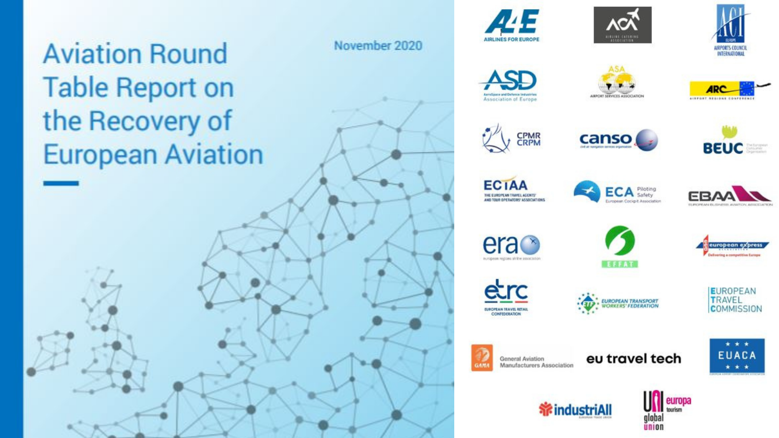 Urgent call for action from the entire European aviation sector